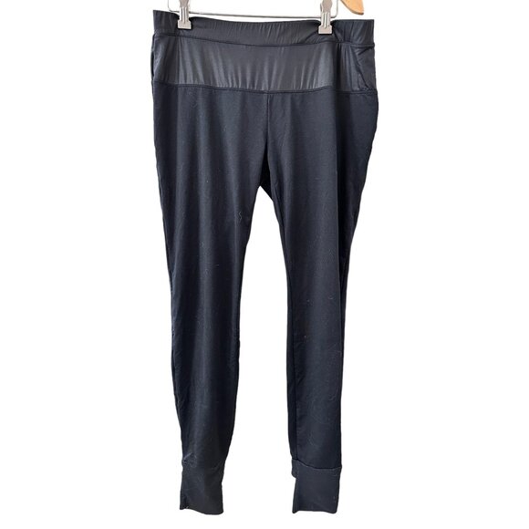 🌸3/$15🌸Black with Gray Wide Band Athletic Pants Estimate Medium - Picture 1 of 5